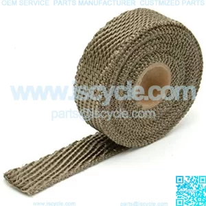 Design Engineering 010128 Titanium 1" x 15' Exhaust Heat Wrap with LR Technology