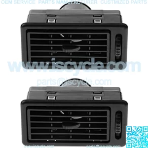 Universal RV ATV Heat AC Air Exhaust Vent Dash Ventilation Outlet for Car Truck Vehicles (Pack of 2, Black)