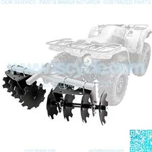 ATV/UTV Disc Harrow Implement with Adjustable Sides, for Cultivating, Establishing a Food Plot and Maintaining Your Property (66001)