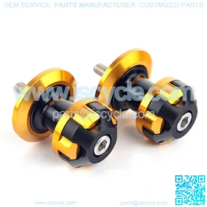 Custom Made Billet Aluminum Motorcycle Rear Swingarm Stand Spools
