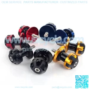 CNC Machined Aluminum 10mm Swingarm Spools For Motorcycle