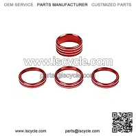 18-21JL/JLU Wrangler knob switch decorative ring #red