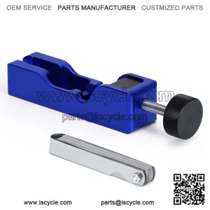 Spark plug gap adjustment tool with feeler gauge #blue