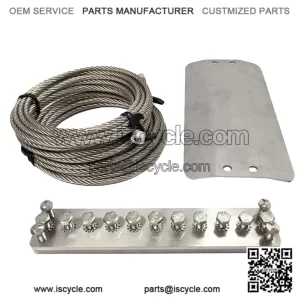 Universal three-way catalytic converter anti-theft protection kit
