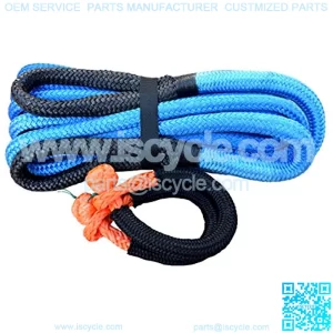 Kinetic Recovery Rope-Heavy Duty Car Towing Rope with Soft Shackle for Off-Road Recovery 4x4 SUV Truck ATV/UTV (7/8 inch30 feet, Blue)