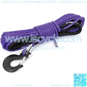 Purple 1/4in 50 FT Synthetic UTV/ATV Winch Rope - RS162