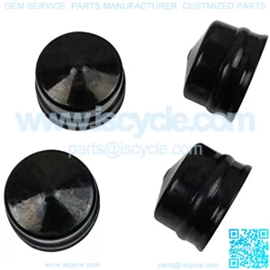 New Pack of 4 Wheel Axle Rubber Hub Caps Replacement for, Weed Eater, Poulan, Sears, Crafstman, Ryobi and Roper,Lawn Mower, Lawn Tractor and Snow Blower 532104757