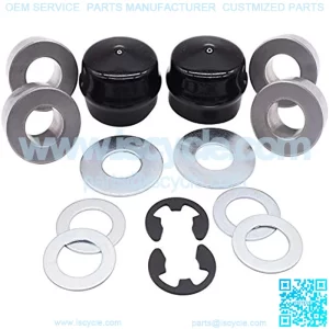 Front Wheel Bearing Kit,Axle Kit & Flange Bearing Fits M123811 M123253 R27434, Poulan 9040H 121748X