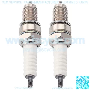 D8TC D8EA Spark Plug Replacement for CG125 CF250 CH250 DR8EA 125cc 150cc 200cc 250cc Scooter Quad Dirt Bike ATV (Pack of 2)