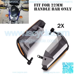 Pair ATV Motorcycle L+R Handle Bar Hand Guard Protector Wind Deflector Shield