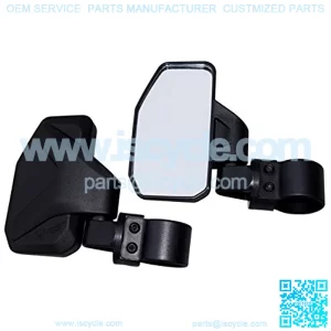 Rear View Side Mirror for UTV (Pack of 2) For 1.6" - 2" Roll Cage Bar Break Away w/ Adjustable Arm (Driver and Passenger Side)