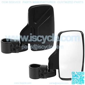 UTV Side View Mirrors (Pack of 2) For 1.6" - 2inch Roll Cage Bar, Universal Offroad Rear View Side Mirror for UTV High Shatter-Proof Tempered Glass(Fits Driver and Passenger Side)
