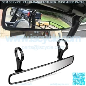 RZR Rear View Mirror Extra Wide Panoramic 15" Ultra Clear ATV UTV Mirror 1.75" Clamps Convex Design Compatible with Polaris RZR 800 900 1000 Turbo PRO XP, Pioneer 1000, Arctic Cat Wildcat 2021