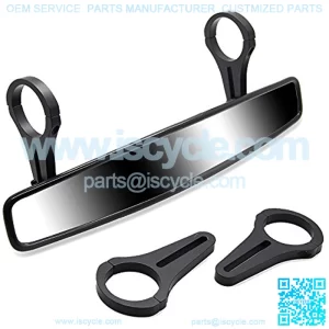 RearView Mirror 15" UTV Race Mirror with 3/4 1.75" or 2" Clamps for Polaris RZR 800 900 1000 Turbo PRO XP Can Am Commander Maverick Honda Pioneer Arctic Cat Wildcat X Center Convex Rearview Mirrors