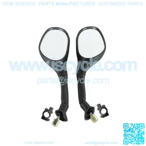 Motorcycle Rearview Side Mirrors For 7/8" Handle Bar ATV Kawasaki Suzuki Scooter