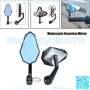 New Listing2PCS Electric Vehicle Motorcycle ATV CNC Handle Bar End Rearview Side Mirrors