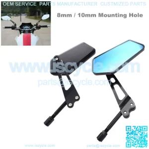 Bar End Mirrors for Motorcycle ATV Scooter Bikes Handle 8mm / 10mm Mounting Hole