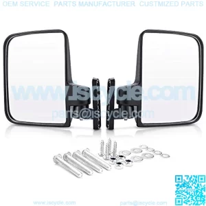 Golf Cart Mirrors Side View Mirrors Compatible with Club Car, EZGO, Yamaha