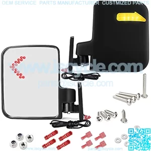 Golf Cart Mirror Universal Golf Cart Side Mirrors Rear view Mirrors for Club Car Yamaha UVT AVT Side Mirrors