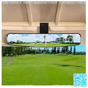 New Golf Cart Rear View Mirror, 16.5" Extra Wide 270 Degree Panoramic Rear View Mirror for EZGO, Club Car, Yamaha