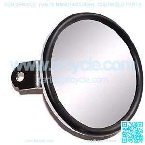 Universal 5. Chrome Convex Golf Cart Mirror fits Club Car, EZGO,Yamaha