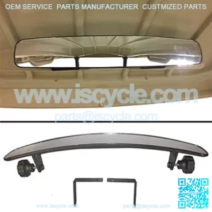Convex Mirror (17 inch) & Bracket for Golf Carts
