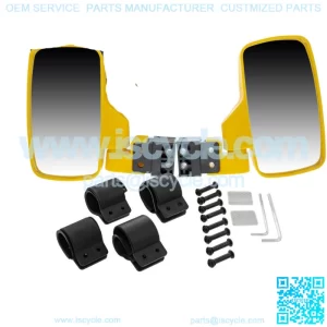 NICHE Yellow Side View Mirror Set for John Deere Gator HPX XUV 550 560 590 835 (For: John Deere Gator CS)