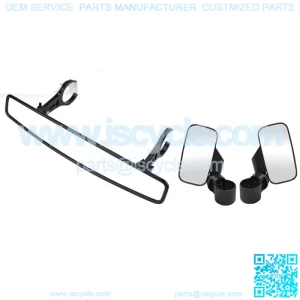 For John Deere Gator RSX XUV HPX TS Roll Cage Clamp Side Rear View Mirror Set (For: John Deere Gator CS)
