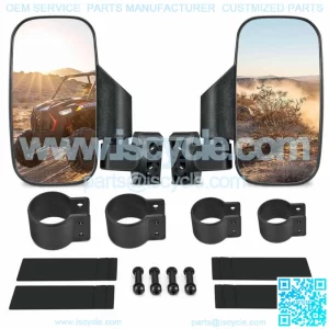 UTV Side Mirrors Rear View Mirrors For 1.75"-2" Polaris RZR Yamaha (For: John Deere Gator CS)