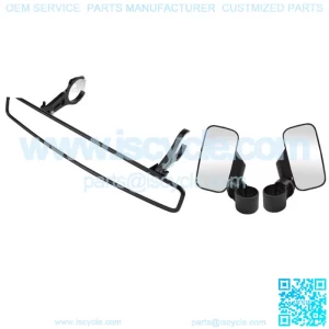 For John Deere Gator RSX XUV HPX TS Roll Cage Clamp Side Rear View Mirror Set (For: John Deere Gator CS)