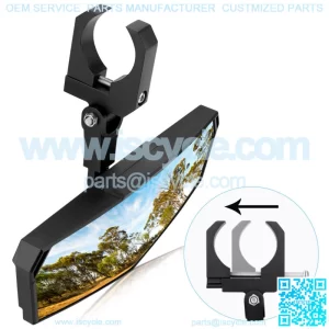 UTV Rear Center View Mirror For 1.65"-2" Polaris RZR 900 1000 Can Am Maverick X3 (For: John Deere Gator CS)