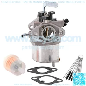 Carburetor for Kawasaki 15003-2718 15003-2497 FE120 4 Stroke Engines with Mounting Gaskets Fuel Filter & Carbon Dirt Jet Cleaner Tool Kit Durable