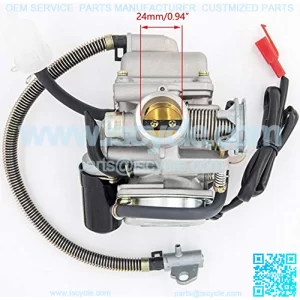 GY6(150cc) Carburetor for 150cc 125cc 152QMJ 157QMJ 4 Stroke Engines Electric Choke Motorcycle Scooter ?- GY6 150cc Carburetor?24mm PD24J Carb