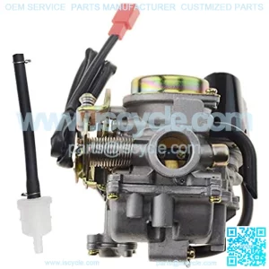 PD18 18mm Carburetor for 4 Stroke GY6 49cc 50cc Scooter 139QMB Moped Replacement for Kymco Scooter Jonway Baja
