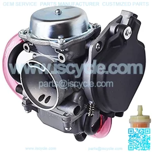 Carburetor Replacement for Arctic Cat 250 300 Carb 2x4 4x4 Assembly ATV 2001 2002 2003 2004 2005 Red Green Replaces Part Number 0470-427 0470-448