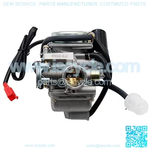 PD24 24mm Carburetor + Fuel Filter For GY6 150cc Scooter Moped Carburetor CARB ATV Gokart Baja