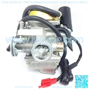 New PD24J Carburetor Replaces for 4- Stroke GY6 125cc 150cc 152QMI 157QMJ Engine Scooter ATV Go Kart Kazuma Baja Kymco - Manifold Intake Fiameter 24mm