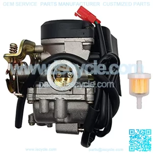 18mm PD18J GY6 Carburetor compatible with 139QMB 139QMA 49CC 50CC Kymco Baja Panterra Lance Peace Eagle Scooter Moped Motorcycle ATV