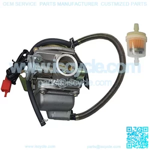 PD24J Carburetor for 125cc 150cc ATV Scooter Go Kart GY6 Engine KAZUMA Baja with Fuel Filter