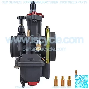 Racing Performance Motorcycle Carburetor 34mm 250CC/300CC Carburetor PWK34 Power Carburetor 34mm With Carburetor Jets Fit YAMAHA KAWASAKI SUZUKI Dirt Bike Mini Bike SSR TTR Apollo ATV GY6
