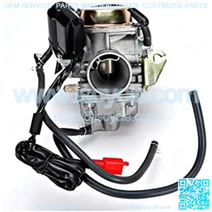 PartsPro PD24J Carburetor 4-Stroke GY6 125cc 150cc ATV Go Karts Scooter Mopeds QMJ 157 / QMI 152-24mm Carb