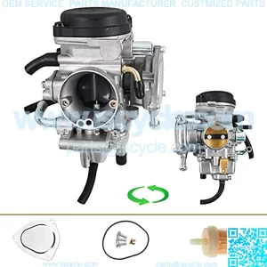 Carburetor with Heater for Bombardier Can-Am Outlander 330 (2004-2005), Max 400 (2004-2008) 4X4 ATV Carb 707000402, 707200190, 707200230