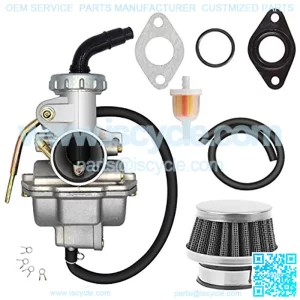 PZ20 Carburetor for Kazuma Baja 70cc 90cc 110cc 125cc NST Quad 4 Stroke ATV Go Kart Pit Dirt Bike CRF50F XL75 CRF80F XR50R with Air Fuel Filter