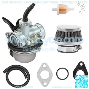 PZ19 Carburetor for Kazuma Baja 70cc 90cc 110cc 125cc NST Quad 4 Stroke ATV Go Kart Pit Dirt Bike CRF50F XL75 CRF80F XR50R with Air Fuel Filter