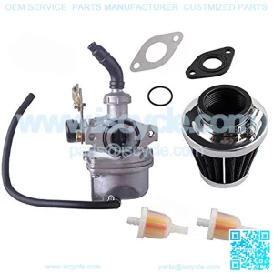 PZ19 Carburetor for Compatible with ATV Cable Choke Carb Gaskets with 35mm Motorcycle Air Filter Fuel Filters for Made 50cc 70cc 90cc 100cc 110cc 125cc Dirt Bike Scooter Go Karts