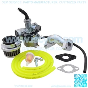 PZ19 Carburetor with Air Filter Carburetor Rebuild Kit Replacement for XR/CRF 50cc 70cc 90cc 110cc 125cc Moped ATV Baja Kazuma Yelow