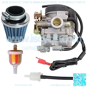 Carburetor with 39MM Air Filter Fuel Filter Replacement for 4 Stroke GY6 49cc 50cc Scooter Moped 139QMB Kymco