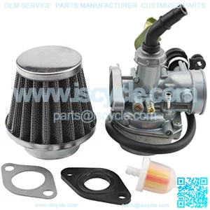 PZ19 Carburetor with Air Filter Cable Choke for 50cc 70cc 90cc 110cc 125cc ATV Quad Go-kart