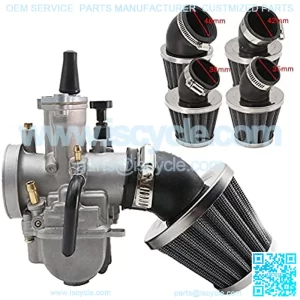 Universal Motorcycle Air Filter is Suitfor 50 110 125 140CC Pit Soil Bicycle Motorcycle Scooter Motorcycle Elbow Air Filter (Color : 48mm)