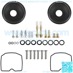 2-Pack Carburetor Carb Rebuild Repair Kits Replacement for 1985-1990 Kawasaki 454 LTD EN450A